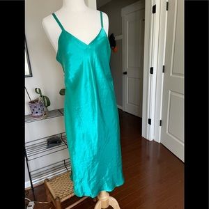 Vintage Silky Green Negligee